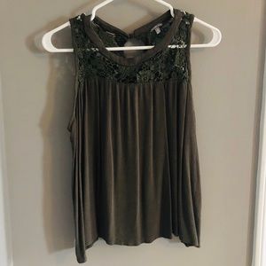 Olive green blouse